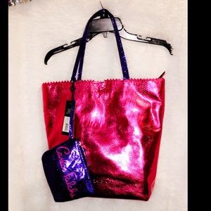 Carlos Falchi Snake Skin Tote